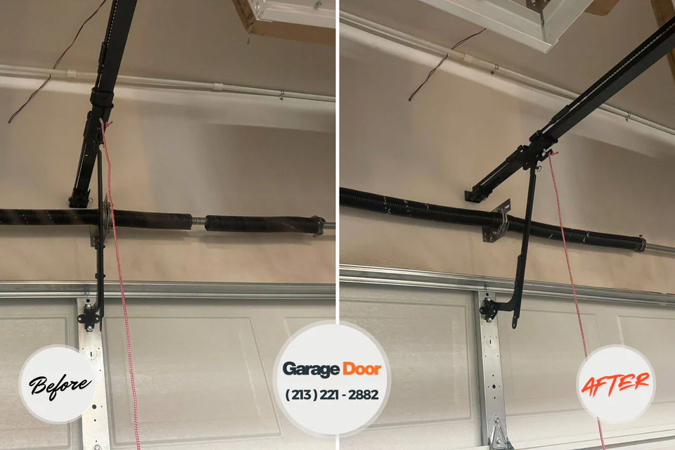 Before and after: garage door repair Monsey, NY